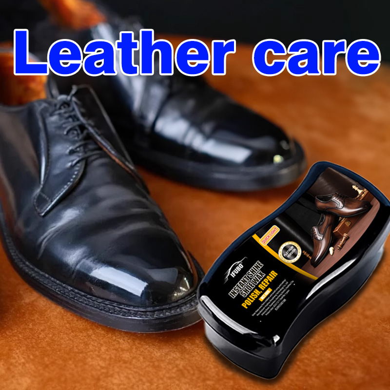 Sneaker Leather Care - Ifubo Instant Shine Shoe Wax Sponge,