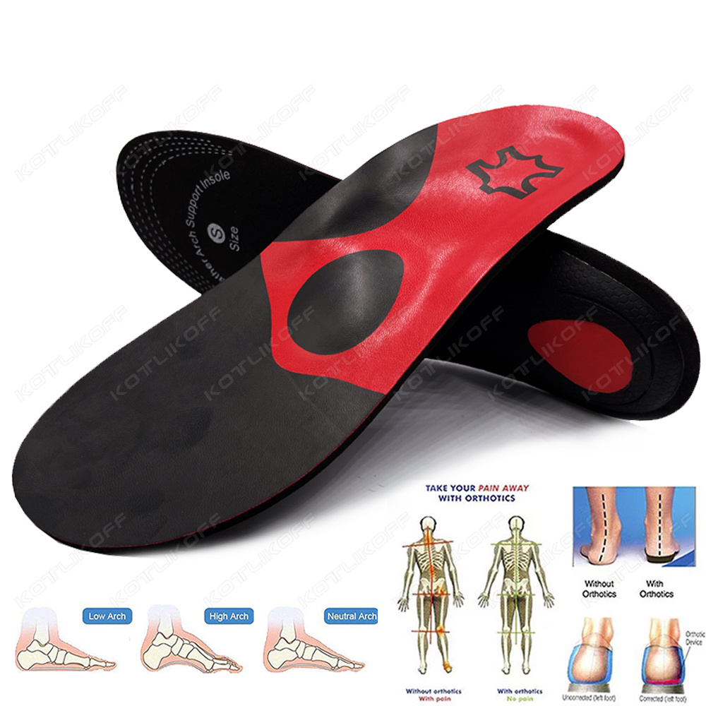 Sneaker Leather Care - PU Leather Orthopedic Insole Orthotic Arch