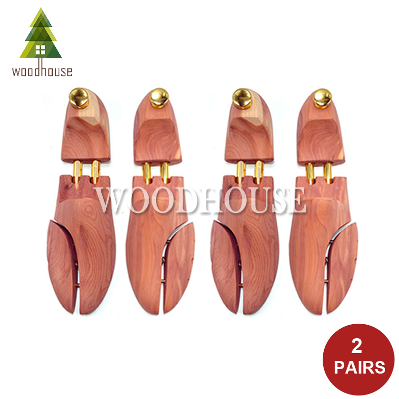 Shoe Tree Cedar - 2-PACK Men's and Women's Twin Tube
