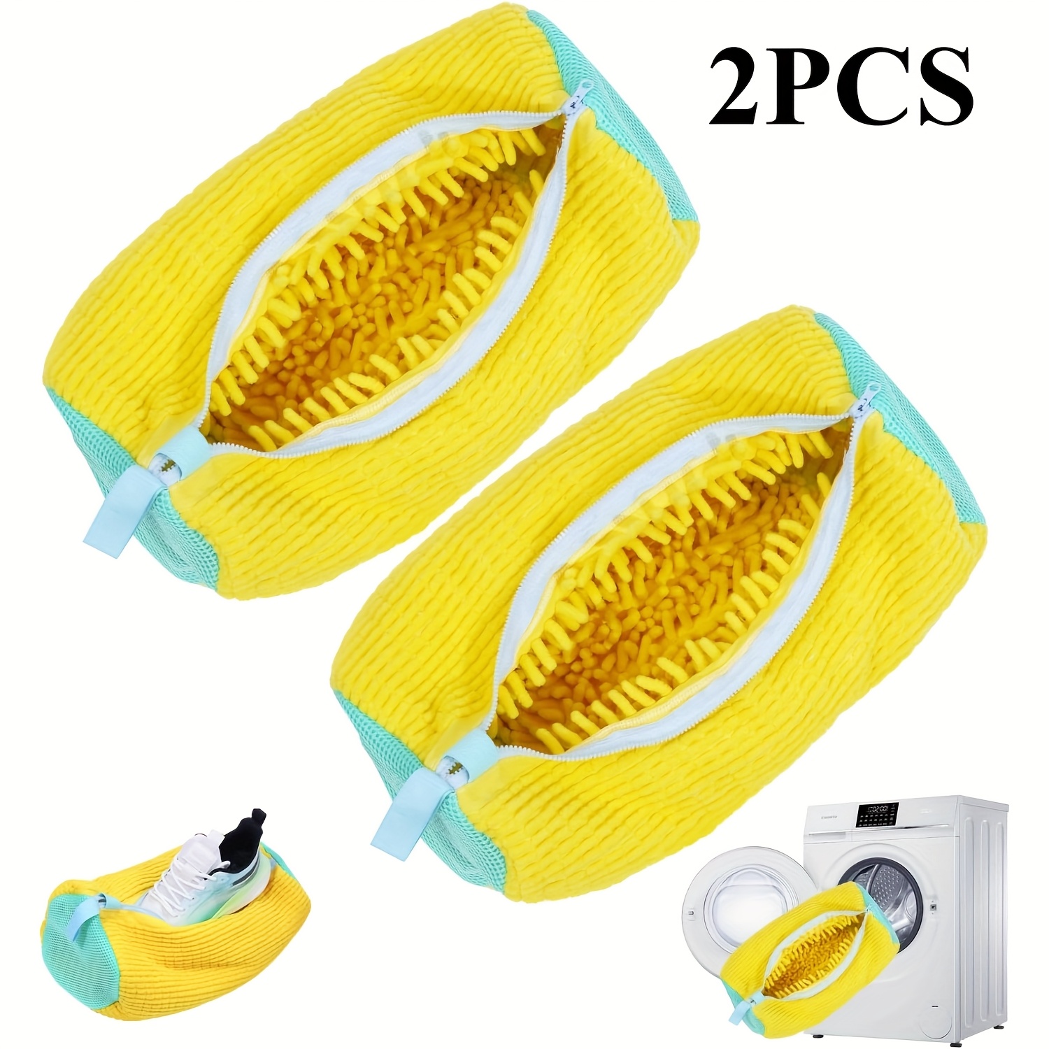 Sneaker Care Pack - 2-Pack Shockproof Shoe Washing Bags –