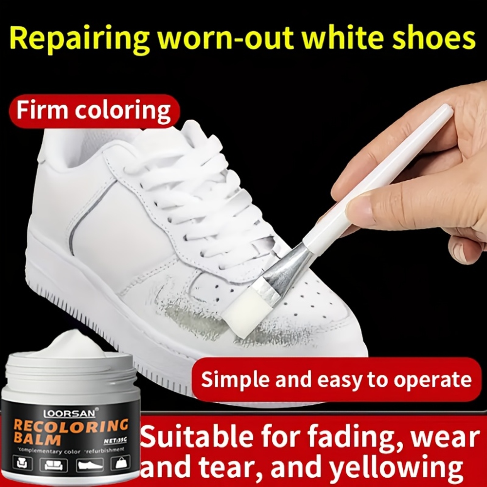 LOORSAN New White Shoe Edge Re - Sneaker Leather Care review and price