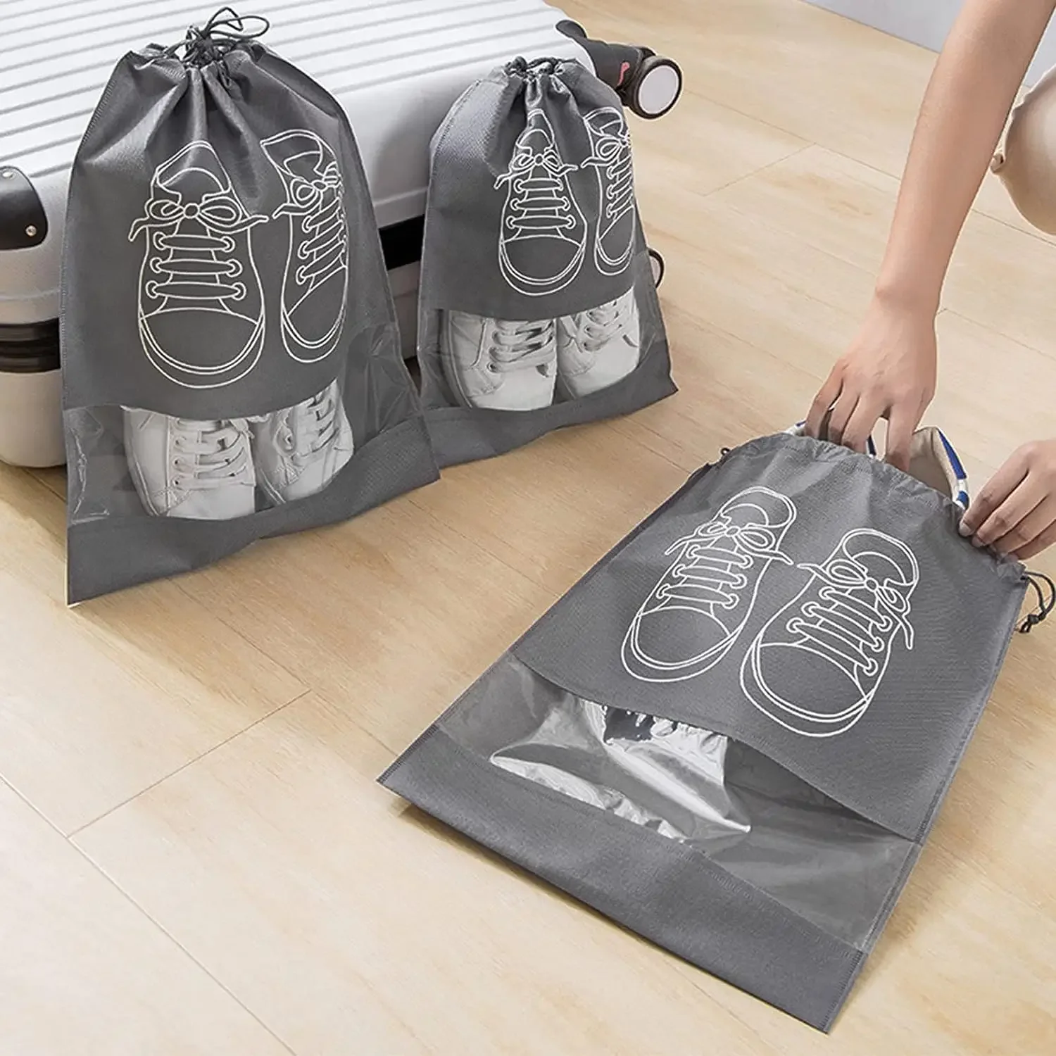 10PCS Non Woven Shoe Storage B - Shoe Bag Dust review and price