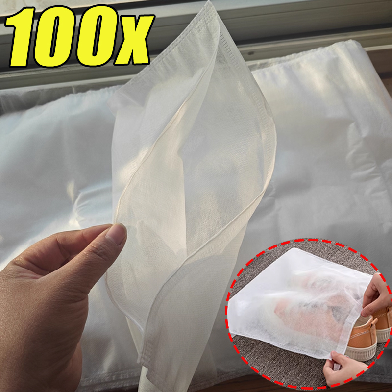 1-100pcs Shoe Storage Bag Whit - Shoe Bag Dust review and price