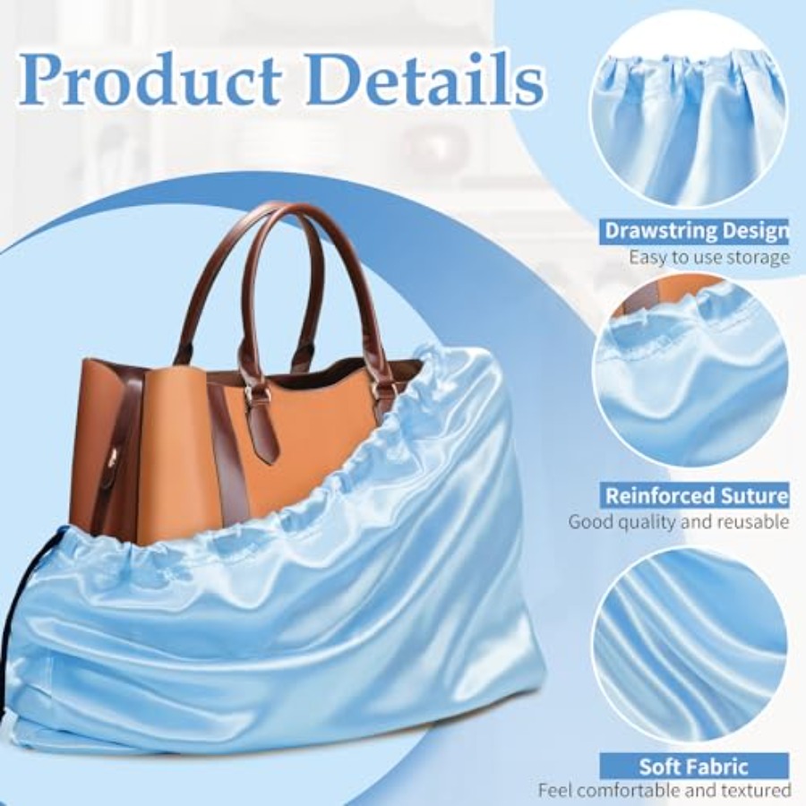 6 Pack Dust Bags for Handbags  - Shoe Bag Dust review and price